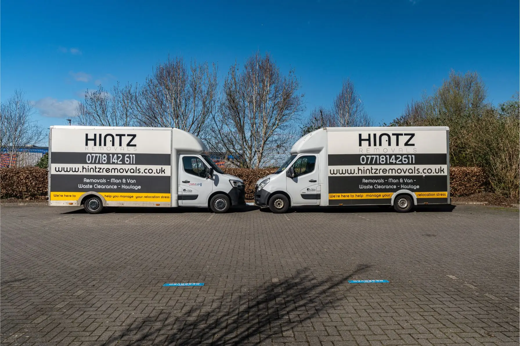Hintz Removals van in Bournemouth